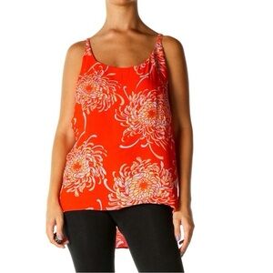 Cabi 777 Lovely Day Floral Print Tank Top Blouse